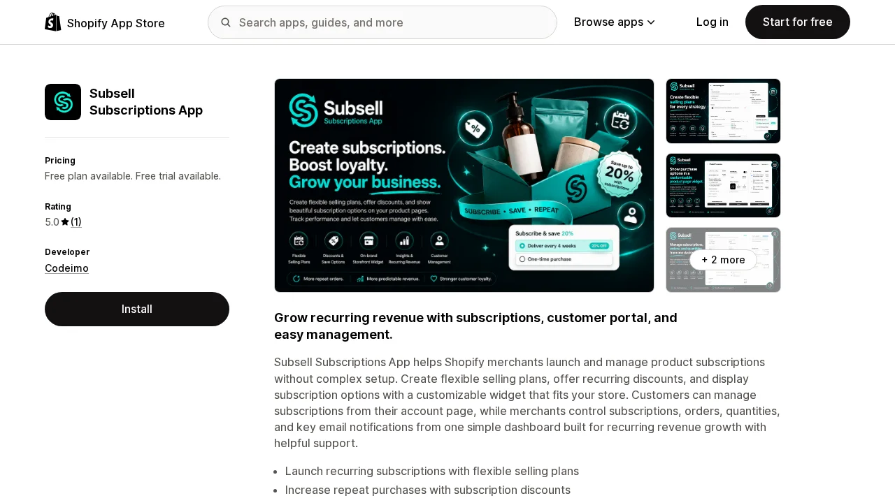 Subsell screenshot